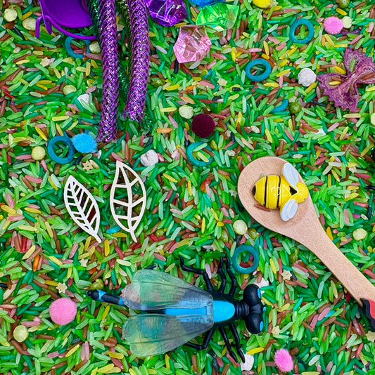 Backyard Bugs Sensory Bin