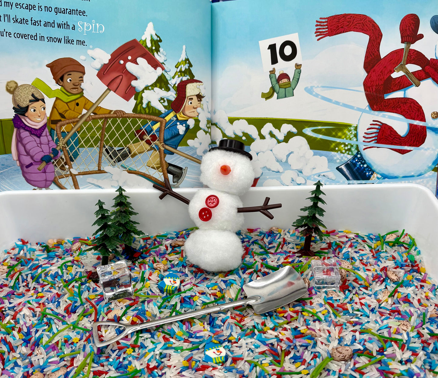 How to Catch a Snowman Sensory StoryPlay Bin by Adam Wallace & Andy Elkerton