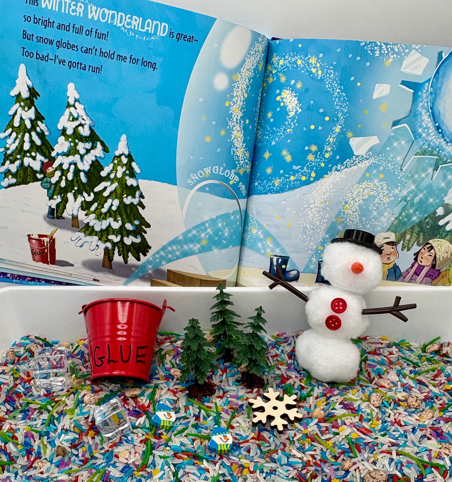 How to Catch a Snowman Sensory StoryPlay Bin by Adam Wallace & Andy Elkerton