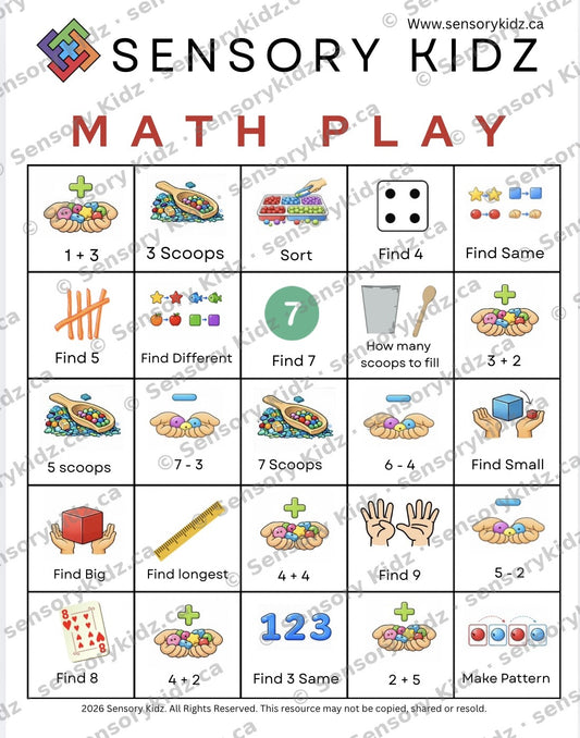 Sensory Bin Activity Sheets - 4