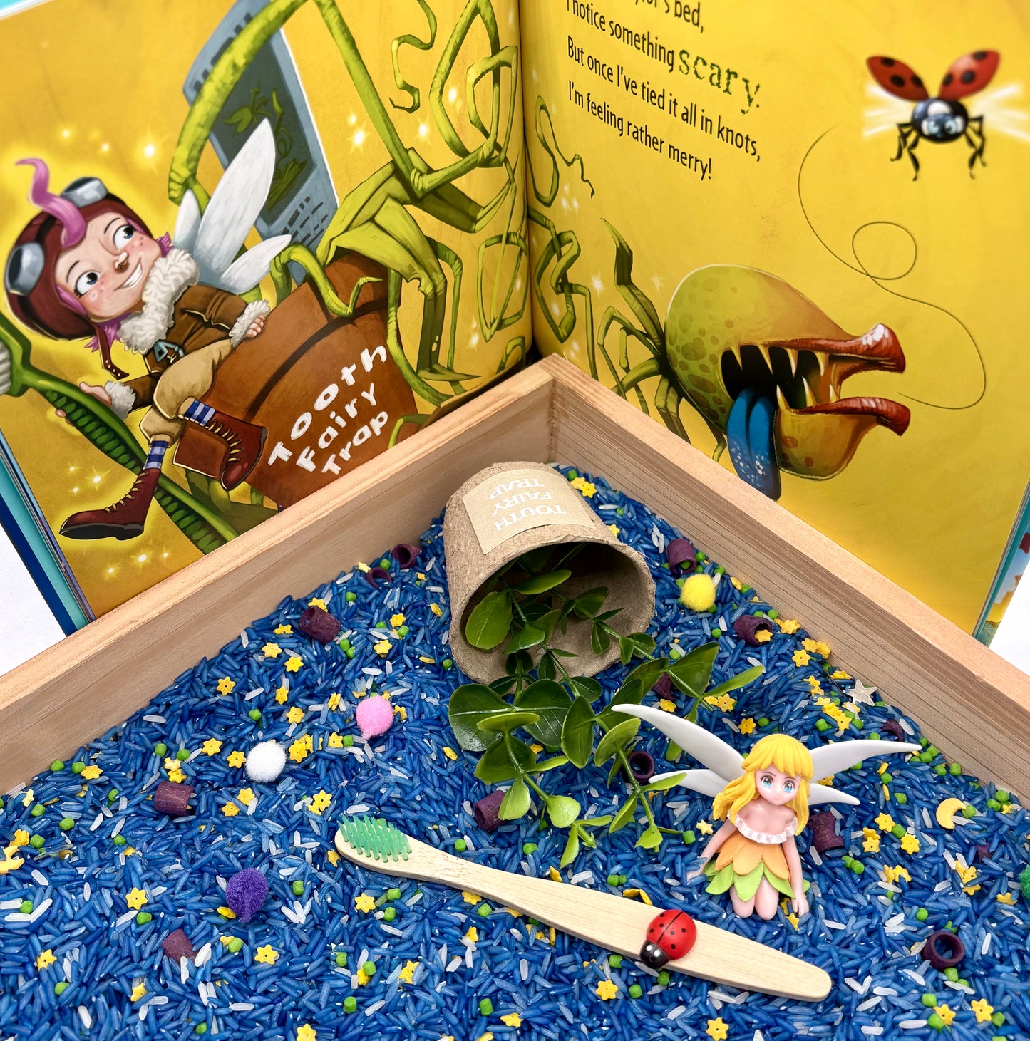 How To Catch The Touth Fairy Storyplay Sensory Bin by Adam Wallace & Andy Elkerton