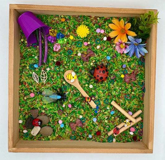 Backyard Bugs Sensory Bin