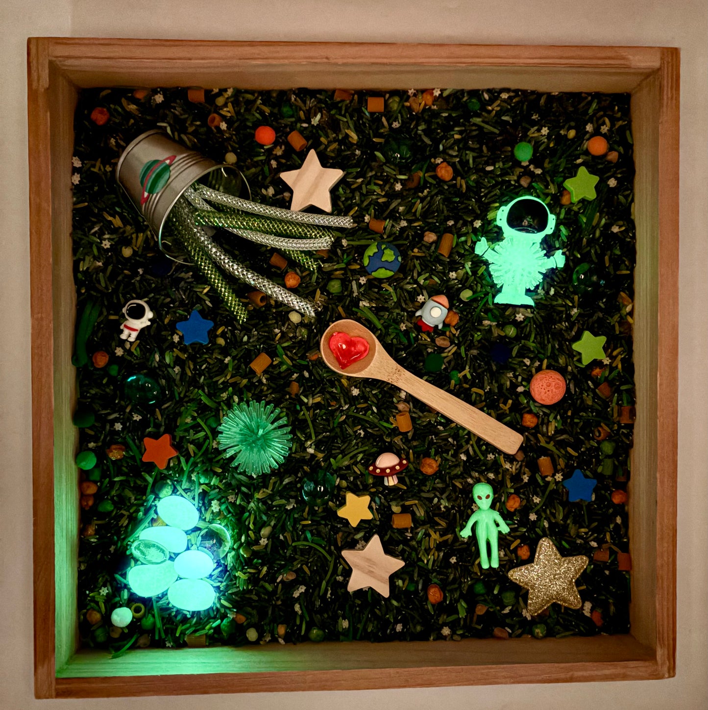 Space Travel Sensory Bin