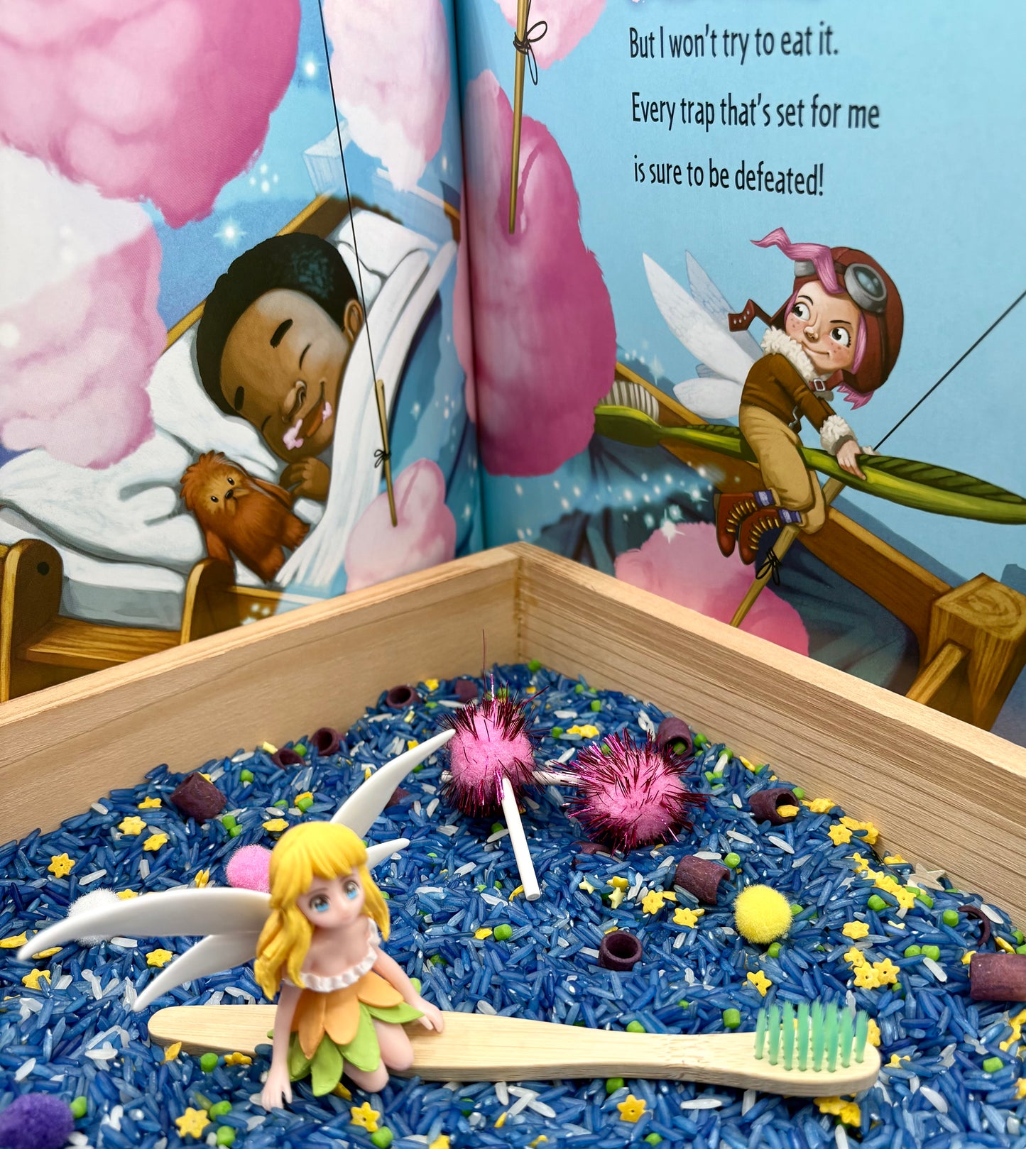 How To Catch The Touth Fairy Storyplay Sensory Bin by Adam Wallace & Andy Elkerton