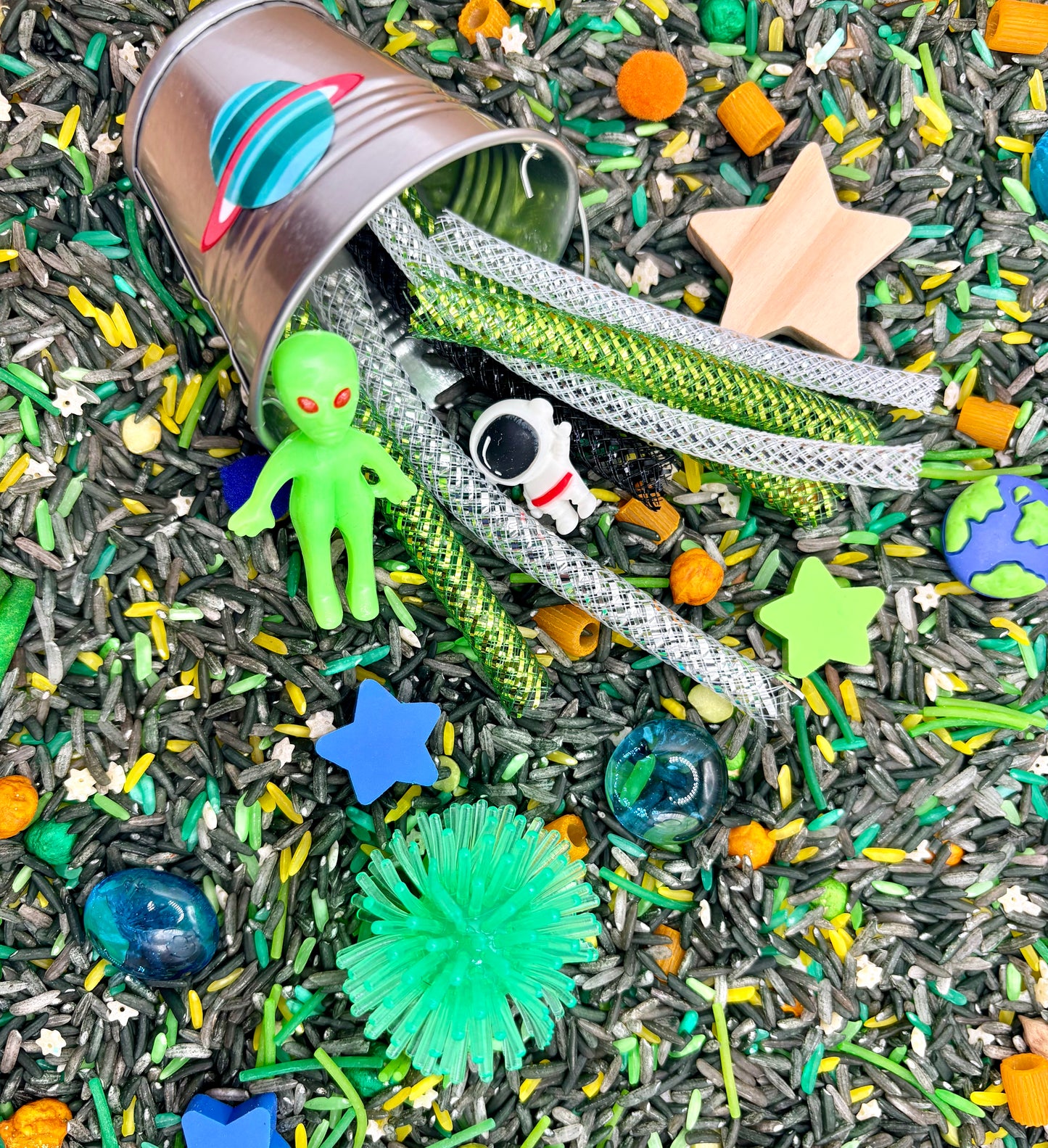 Space Travel Sensory Bin