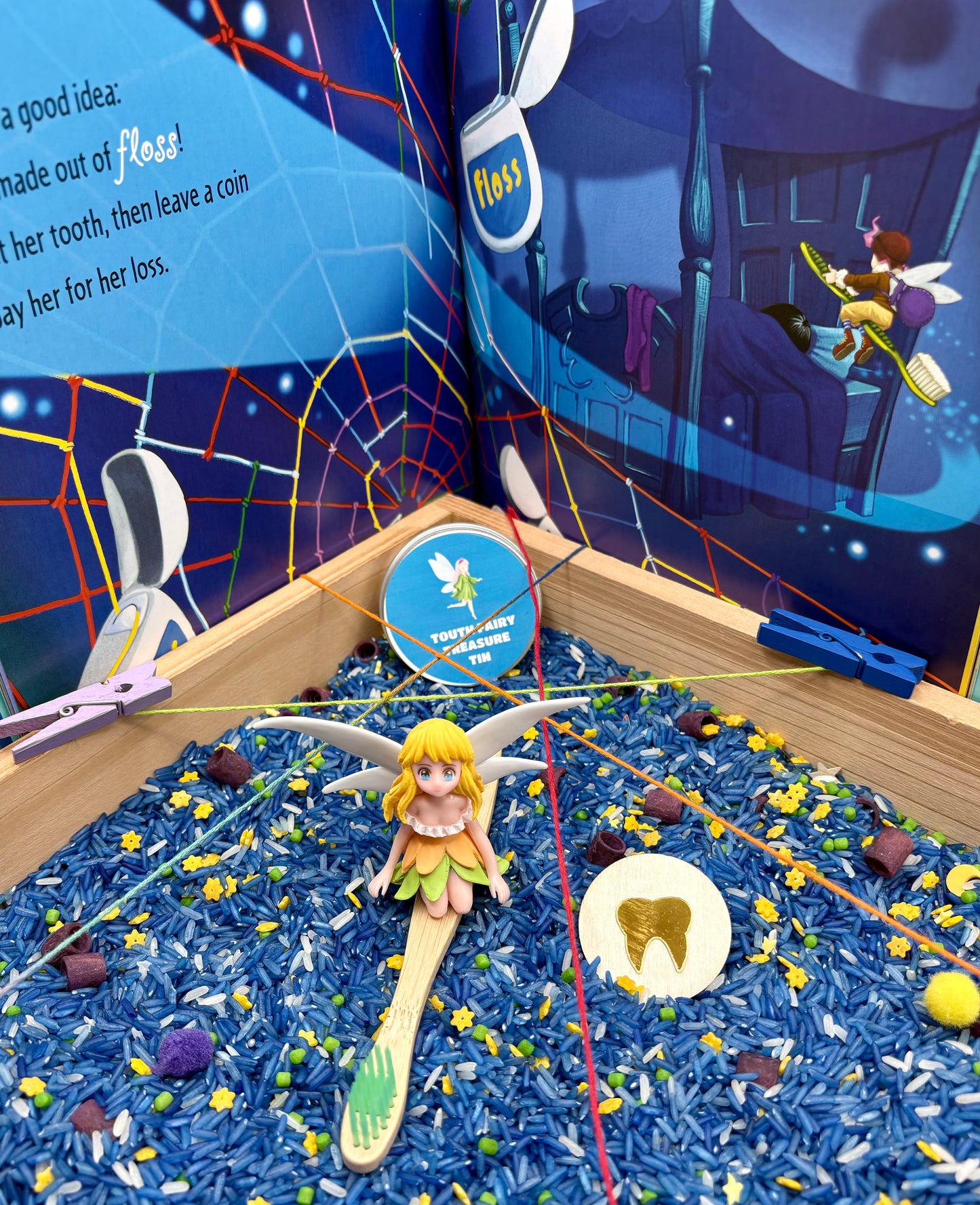 How To Catch The Touth Fairy Storyplay Sensory Bin by Adam Wallace & Andy Elkerton