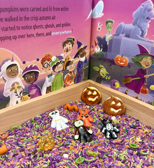 How to Catch a Witch StoryPlay Sensory Bin by Alice Walstead & Megan Joyce